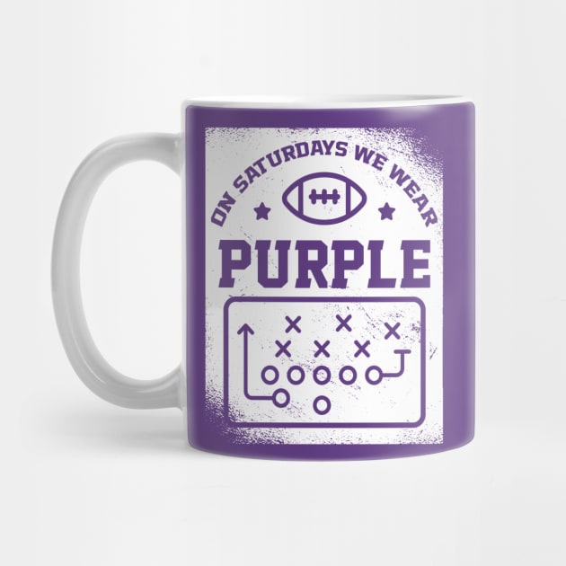 On Saturdays We Wear Purple // Vintage School Spirit // Go Purple by SLAG_Creative